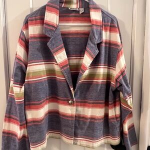 Chico's Multicolor Striped Blazer